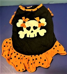 Halloween dress with skull and bows